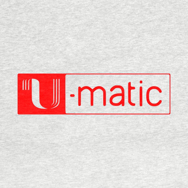 U-matic 3/4 inch video tape red logo Umatic by PMM